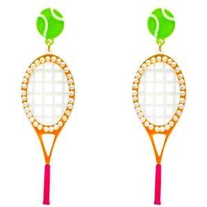 Wimbledon Tennis Racket Earrings